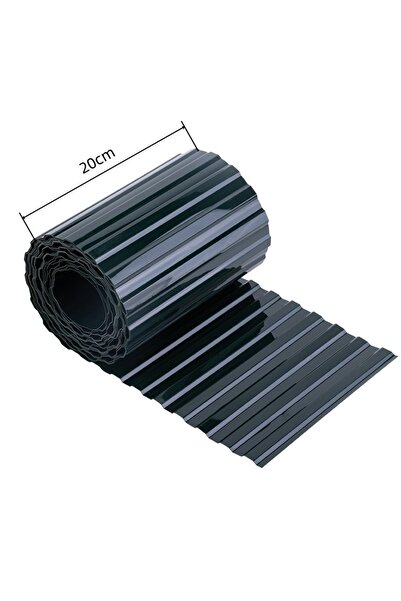 Choice شريط حافة بلاستيكي مموج للحديقة، بطول 20 سم و9 أمتار، وعرض 0.6 بوصة × ...