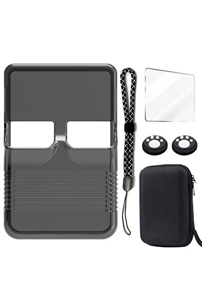 Choice TransparentBlack Set Portable Soft Silicone Protective Case for R36S R...