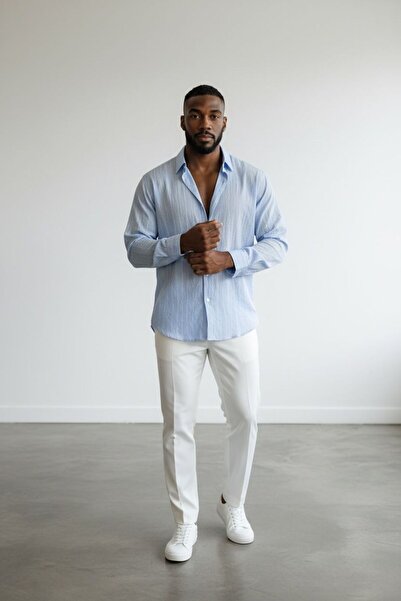 Butik Ross Italian Cut Old Money Striped Shirt