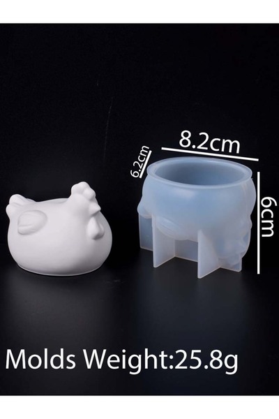 choice2 قالب سيليكون لصنع شموع عيد الفصح، دجاجة وديك، قوالب صابون معطرة، جبس ...