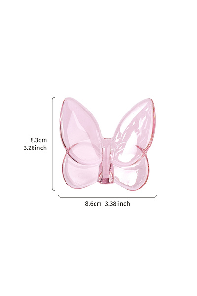 Choice5 shuijinghudie fenX 1PC، قطعة ديكور مكتبية على شكل فراشة مصنوعة من الك...