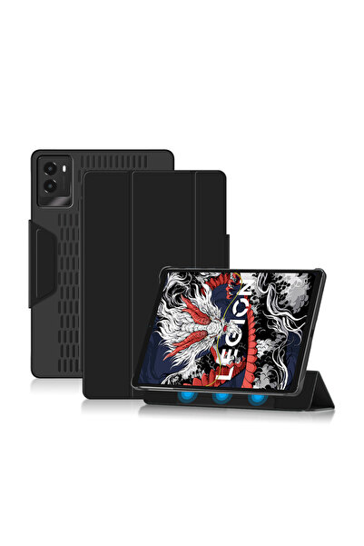 Choice غطاء ذكي مغناطيسي قابل للفصل لجهاز Legion Y700 الجيل الثالث، أسود اللو...