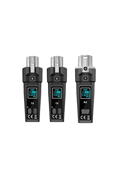 Choice 2mics KDES G2 Microphone Wireless Converter XLR Transmitter and Microp...