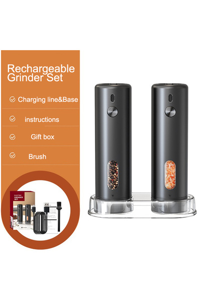 Choice1 2PCS With Base External Adjustable Pepper Grinder Portable Fashion De...