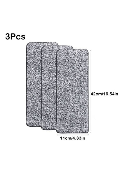 Choice 42cm-3PCS 3PCS Removable Washable Flat Mop Replacement Cloth Reusable ...