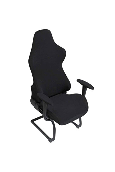 Choice9 أغطية كرسي ألعاب كمبيوتر مكتبي مريح أسود اللون، مصنوع من بوليستر مرن،...