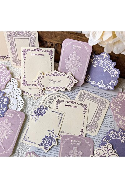 choice2 30 ورقة بنفسجية، 30 ورقة من ورق مقوى مزخرف قابل للكتابة عليه، بنمط دا...