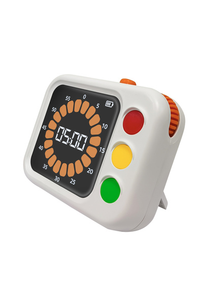 Choice مؤقت رقمي مرئي أبيض، مؤقت ممتع على شكل إشارة مرور، أداة لإدارة وقت الط...