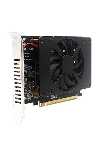 Choice بطاقة توسعة NVME سوداء من M.2 إلى PCI-E لأربعة أقراص، تدعم PCIE X16 NV...