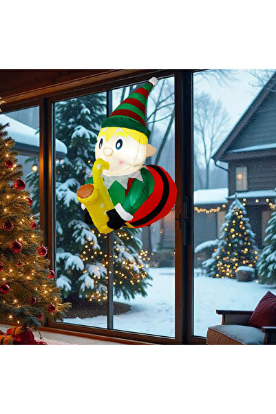 choice2 EU-PLUG 3.5FT OurWarm 3.5 Ft Christmas Inflatables Outdoor Decor Elf ...