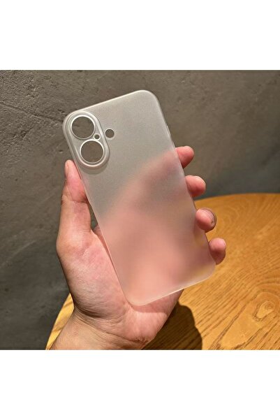 Choice11 جراب صلب أبيض رفيع من البولي كربونات بسمك 0.5 مم لهاتف iPhone 16E و1...