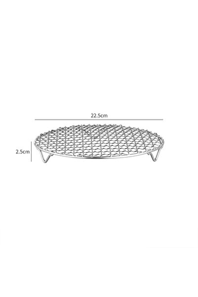 Choice6 22.5cm ▶Round Air Fryer Rack With Legs Stackable Grid Grilling Rack S...