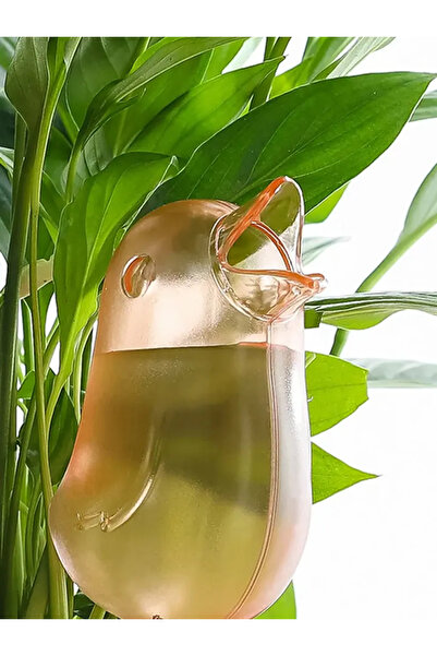 Choice1 مرشّ زهور أوتوماتيكي برتقالي اللون، بالون ماء ذاتي الري، نبات بلاستيك...