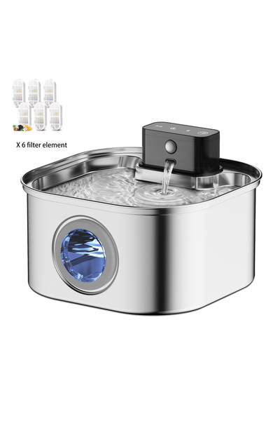 Choice نافورة مياه للقطط أوتوماتيكية من الفولاذ المقاوم للصدأ سعة 3.2 لتر مع ...