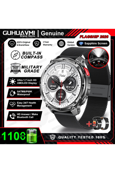 choice2 Black Mesh Belt 2A New Military T-Rex3 Ultra 1100mAh Battery Smart Wa...