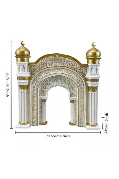 Choice Mosque Ornament Islamic Ramadan Decor Mosque Arch Ornament with Tealig...
