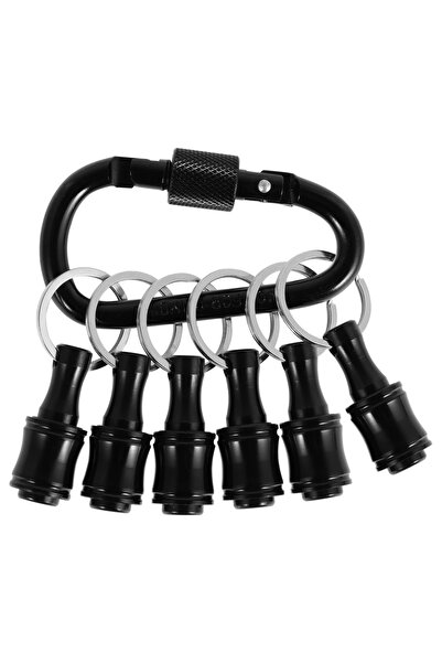 Choice3 6pcs set Bit Holder With Carabiner 1/4"Hex Shank Alloy Screwdriver Bi...