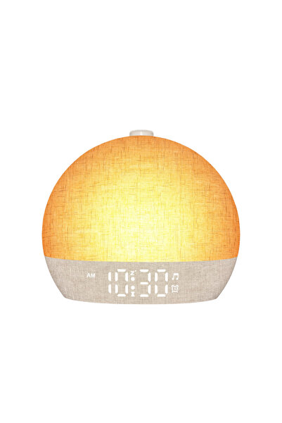 Choice1 منبه شروق الشمس بتقنية بلوتوث، ضوء ليلي قابل للتعتيم مع 30 صوتًا مهدئ...