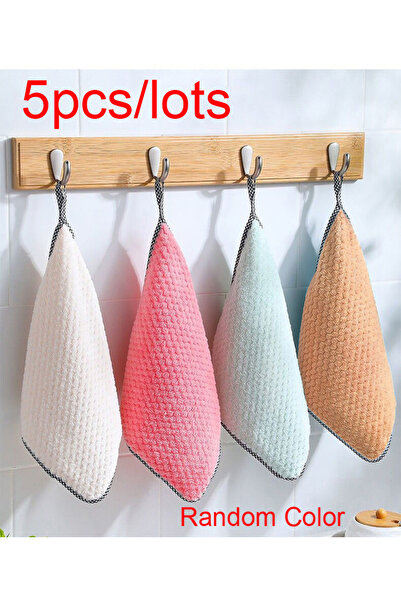 Choice1 5pcs Kitchen towel Rag microfiber kitchen rag dish cloth non-stick oi...
