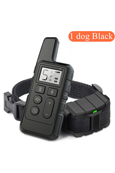 Choice6 طوق تدريب أسود للكلاب، مقاوم للماء وقابل لإعادة الشحن، مزود بجهاز تحك...