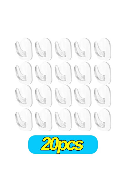 Choice1 ykqgg-20 قطعة من الخطافات الصغيرة الشفافة، خطافات لاصقة منزلية لتحمل ...