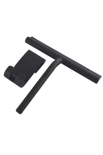 choice2 ممسحة زجاج دش سيليكون سوداء مع علاقة، منظف زجاج الدش، مكشطة لمرآة الحمام