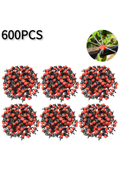 Choice1 600 قطعة من فوهات ري الحدائق، قابلة للتعديل، مزودة بقطارات صغيرة، منا...