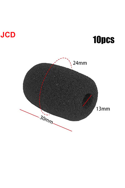 Choice7 30x24x13mm 10pcs JCD 10pcs Mini Microphone Foam Covers Mic Protector ...