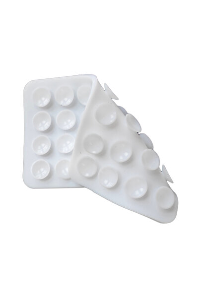 Choice White Phone Mount Adhesive Sucker Pad - Double Side Silicone Single Piece