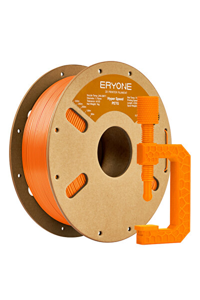 Choice9 خيوط طباعة ثلاثية الأبعاد PETG برتقالية اللون من ERYONE، وزن 1 كجم، ف...