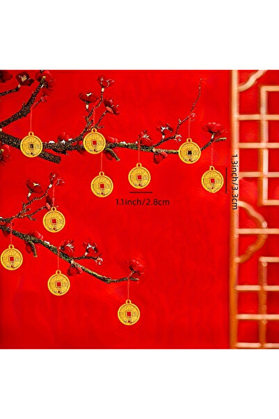 Choice4 النمط أ (10 قطع) 6/10 قطع قلادة شجرة المال للعام الصيني الجديد، هدية ...
