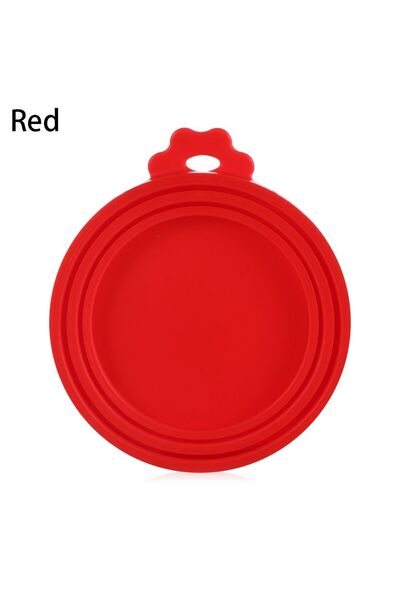 Choice4 Red 3 In 1 Silicone Canned Lid Reusable Food Tin Cover Keep Fresh Kit...