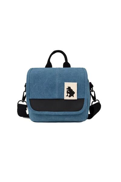 Choice1 حقيبة عابرة للجسم زرقاء مدمج للكاميرات، مناسبة حقيبة نيكون، كانون، وا...