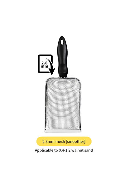 Choice1 Mesh2.8x2.8mm Cat Litter Shovel Stainless Steel Reptile Sand Substrat...