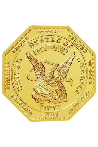 Choice Gold America 1851 Collectible Gold Plated Souvenir Coin Great Seal of ...