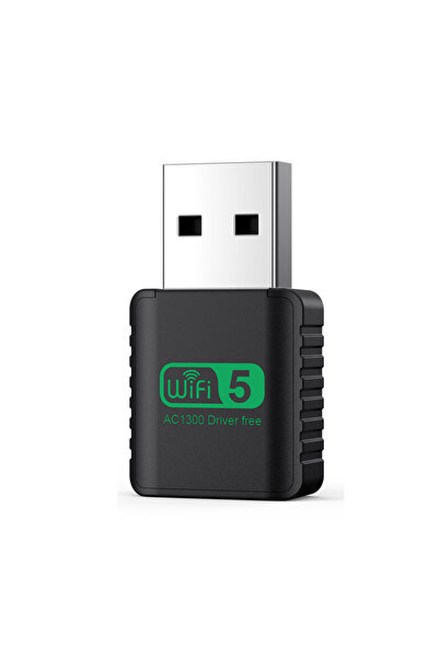 Choice محول واي فاي لاسلكي أسود بسرعة 1300 ميجابت في الثانية، منفذ USB 3.0، ن...