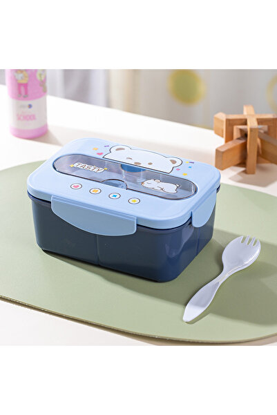 Choice3 1 3 Blue BPA Free Lunch Box - 1200ml Leakproof Food Container for Sch...