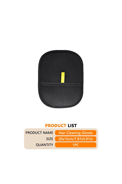 Choice قفاز أسود قابل لإعادة الاستخدام ذو وجهين لإزالة شعر الحيوانات الأليفة،...
