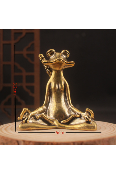 Choice تمثال ضفدع نحاسي للديكور المنزلي، زينة ممتعة للمكتب، ديكور منزلي