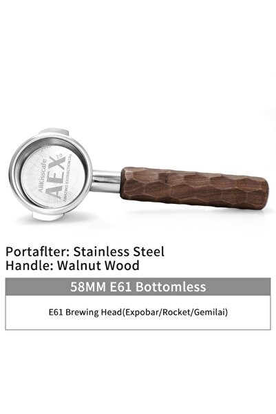 Choice8 58mm For E61 SS 58MM Coffee Bottomless Portafilter Naked Double Spout...