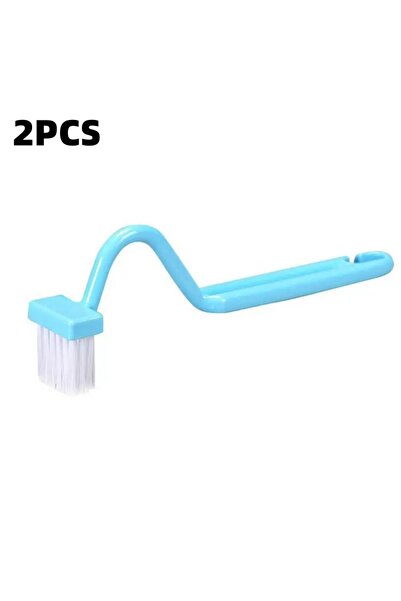 Choice4 قطعتان من فرشاة المرحاض الزرقاء المنحنية ذات المقبض الطويل (1/2/3 قطع...