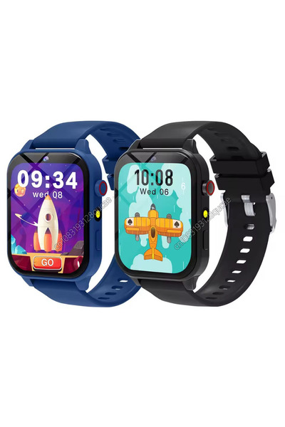 Choice5 1Black 1Blue Children's Wristwatch 18 Games Kids Smart Watch Pedomete...