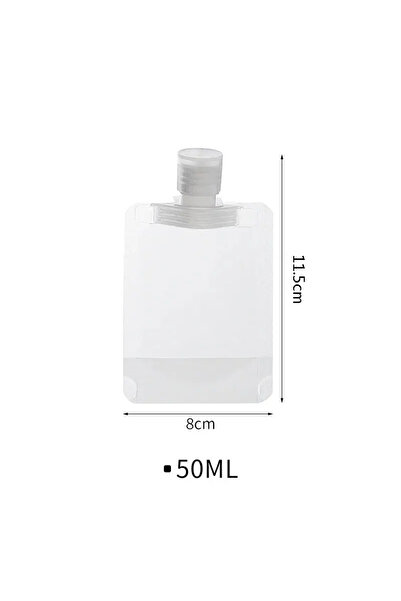 Choice1 10pcs 50ML 30/50/ML Lotion Dispenser Bag Travel Reusable Pouches Sham...