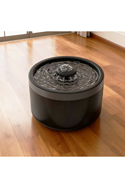 Choice1 نافورة مياه سوداء سعة 1.8 لتر (60.87 أونصة) أوتوماتيكية للقطط والكلاب...