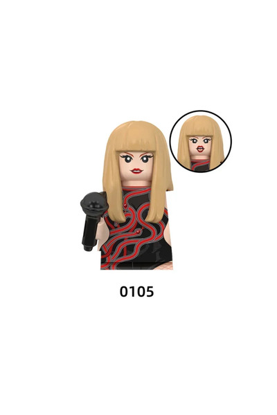 Choice3 LG0105 1015 مكعبات بناء نموذجية من سينجرز تايلور سويفت، لعبة ألغاز تع...