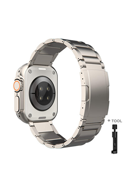 Choice6 سوار ساعة من التيتانيوم للأعمال، متوفر بأحجام 42 و44 و45 و49 ملم، وسو...