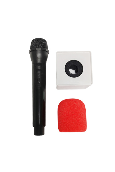 Choice مجموعة متعددة من أدوات الميكروفون - ميكروفون بلاستيكي مزيف مع غطاء إسف...