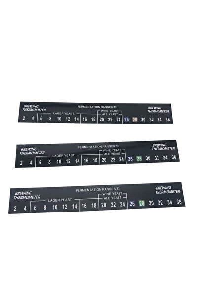 choice2 3PCS Digital Self Adhesive Stick Thermometer 2-36 ℃ Fermentor LCD The...
