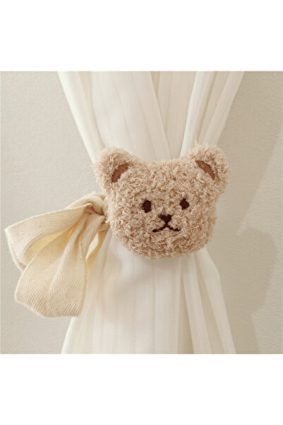 Choice1 ستائر غرفة أطفال من كاييكي، قطعة واحدة، مزينة برسومات دمى كرتونية لطي...