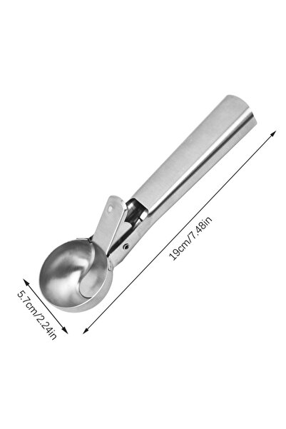 Choice مغرفة آيس كريم كبيرة الحجم، مصنوعة من الفولاذ المقاوم للصدأ، أداة حفر ...